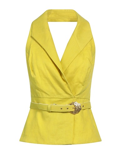 NICHOLAS Vest Mustard 100% Linen