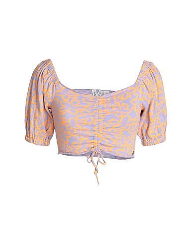 ROXY Off-the-shoulder top RX Top Flirty Walk Printed
 Mauve 99% Cotton, 1% Elastane