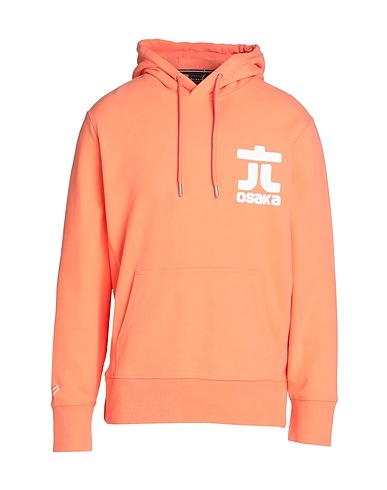SUPERDRY Hooded track jacket  Salmon pink 100% Cotton
