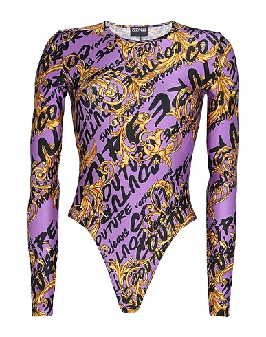 VERSACE JEANS COUTURE TOPWEAR Mauve 80% Polyamide, 20% Elastane