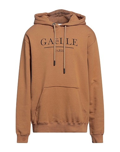 GAëLLE Paris Hooded track jacket  Brown 100% Cotton