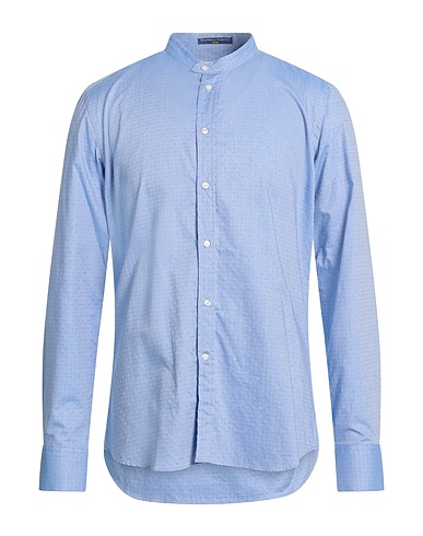 B.D.BAGGIES Patterned shirt Azure 100% Cotton