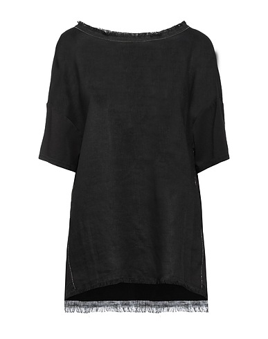 KANGRA T-shirt Black 100% Linen