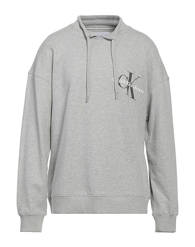 CALVIN KLEIN JEANS Felpa Grigio chiaro 100% Cotone