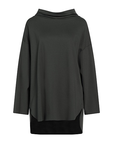 MILLENOVECENTOSETTANTOTTO Basic T-Shirt Dark green 65% Viscose, 30% Polyamide, 5% Elastane