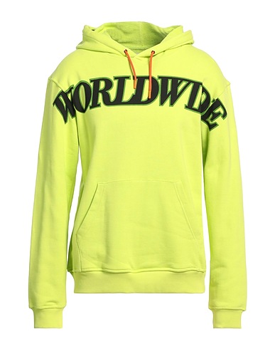 313 TRE UNO TRE Felpa Verde lime 100% Cotone