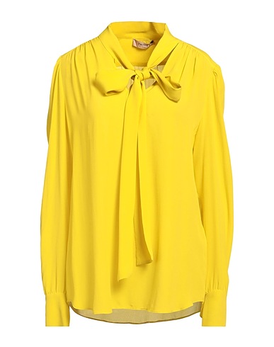 TWINSET トップス イエロー レーヨン 68% / シルク 32%