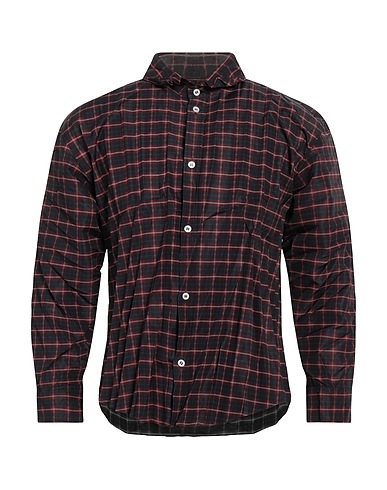 BALENCIAGA Checked shirt Burgundy 100% Polyester