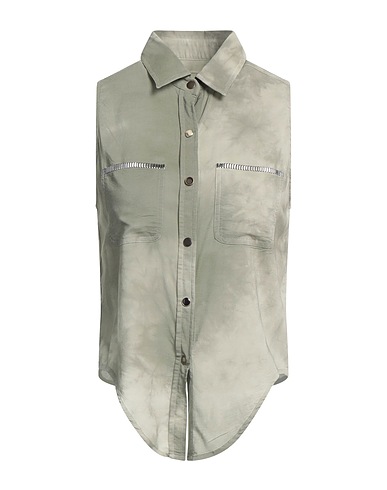 MARANI G. Patterned shirts & blouses Sage green 92% Viscose, 8% Elastane