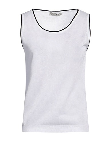 ANGELO MARANI Top White 68% Viscose, 30% Polyester, 2% Polyamide