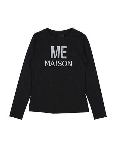 MARC ELLIS T-shirt Black 95% Cotton, 5% Elastane