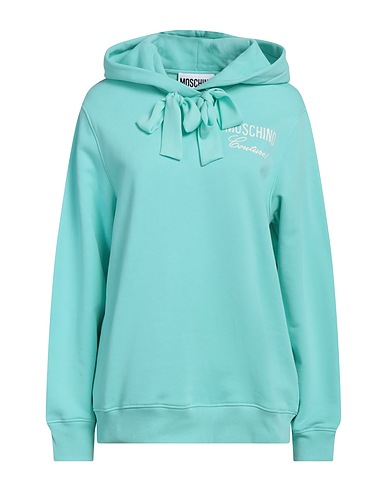 MOSCHINO スウェット ターコイズブルー コットン 100%