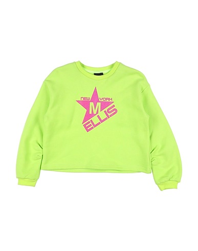 MARC ELLIS Sweatshirt Lime green 95% Cotton, 5% Elastane