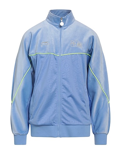 LI-NING Sweatshirt Light blue 100% Polyester