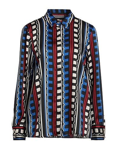 MARELLA Patterned shirts & blouses Blue 100% Polyester