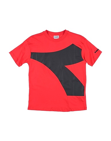 DIADORA T-shirt Red 100% Cotton