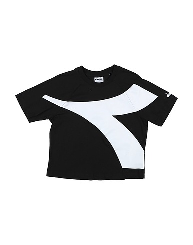 DIADORA T-shirt Black 100% Cotton