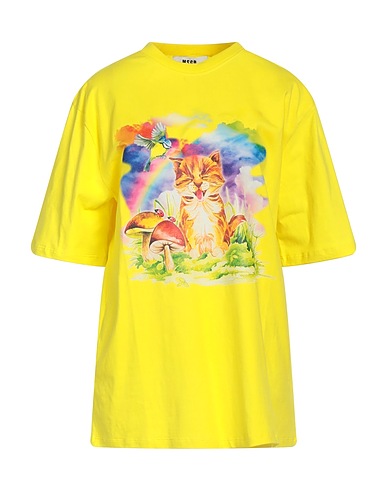 MSGM T-Shirt Gelb 100% Baumwolle