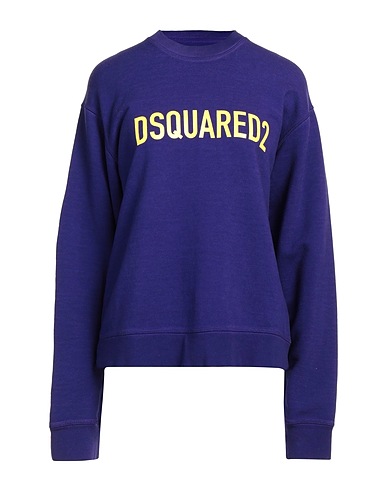 DSQUARED2 Sweatshirt Purple 100% Cotton, Elastane