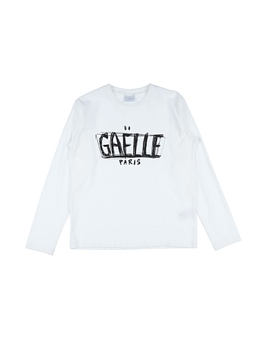 GAëLLE Paris T-shirt White 95% Cotton, 5% Elastane