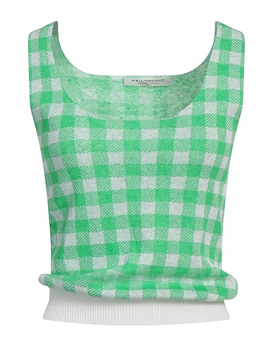 PHILOSOPHY di LORENZO SERAFINI Top Green 46% Linen, 45% Cotton, 9% Polyamide