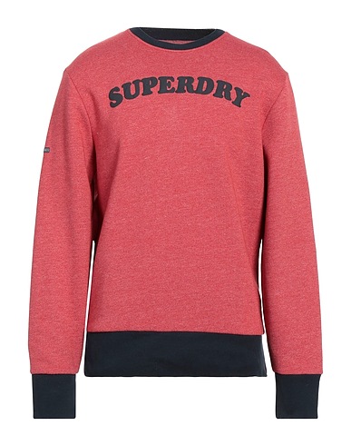 SUPERDRY Sweatshirt Brick red 70% Cotton, 30% Polyester