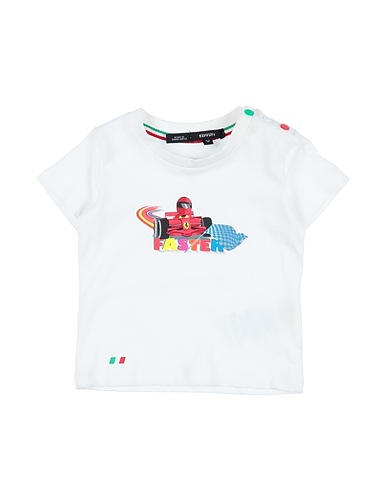 FERRARI T-shirt White 100% Cotton