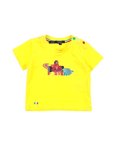 FERRARI T-shirt Giallo 100% Cotone