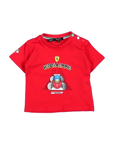 FERRARI T-shirt Red 100% Cotton