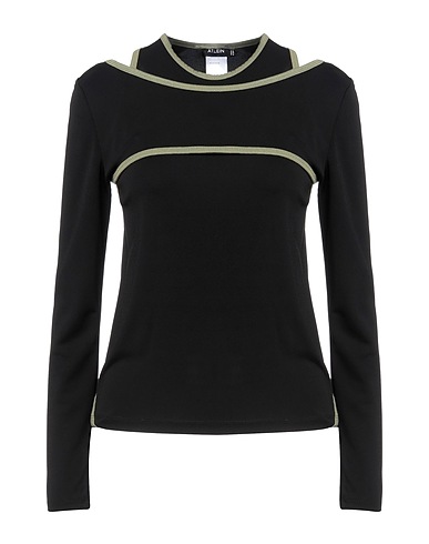 ATLEIN T-shirt Nero 83% Viscosa, 17% Elastan