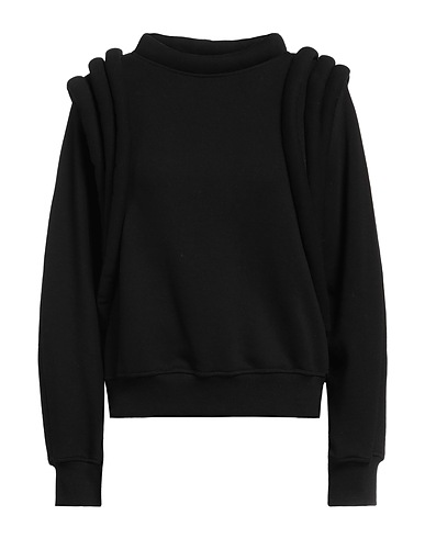 JIJIL Sweatshirt Black 88% Cotton, 12% Polyester