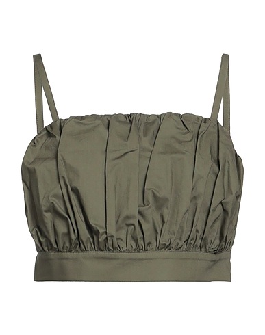 SKILLS & GENES Top Verde militare 100% Cotone