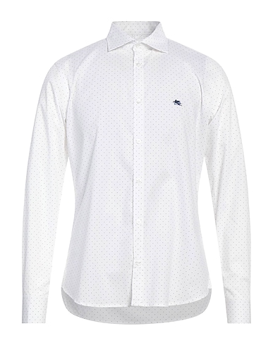 ETRO Patterned shirt White 97% Cotton, 3% Elastane