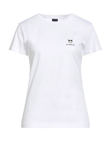 PINKO Basic T-Shirt White 100% Cotton