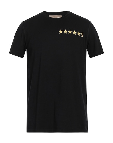 FIVESTARS T-shirt Black 100% Cotton