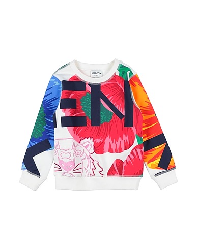 KENZO KIDS Sweatshirt Off white 84% Baumwolle, 16% Polyester, Elastan