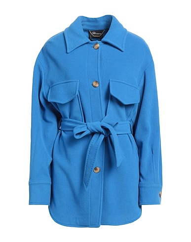 BLUMARINE Solid color shirts & blouses Azure 75% Virgin Wool, 20% Polyamide, 5% Cashmere