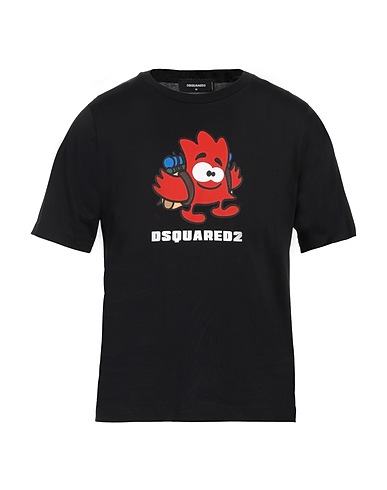DSQUARED2 T-shirt Μαύρο 100% Βαμβάκι