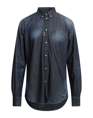 DSQUARED2 Denim shirt Blue 98% Cotton, 2% Elastane