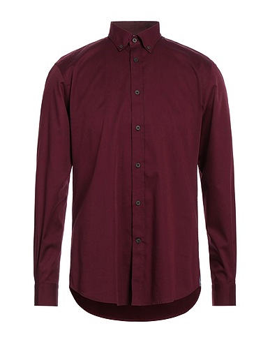 HARMONT & BLAINE Solid colour shirt Burgundy 100% Cotton