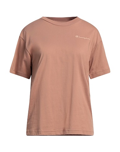 CHAMPION Basic T-Shirt Light brown 100% Cotton