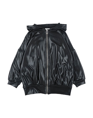 LIU •JO Hooded track jacket  Black 100% Polyester