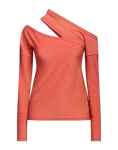 ROCCOBAROCCO T-shirt Orange 80% Viscose, 20% Lurex®
