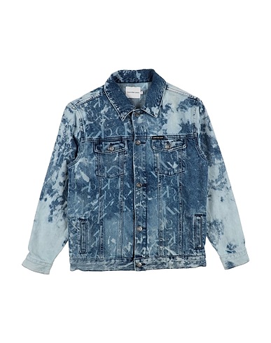CALVIN KLEIN JEANS Camicia di jeans Blu 100% Cotone