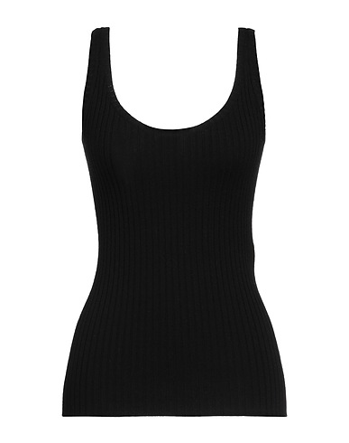 CHLOÉ Top Nero 90% Lana, 10% Cachemire, Poliammide, Elastan