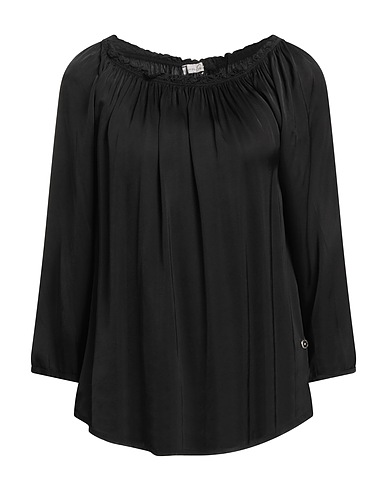 JUST FOR YOU Top Black 70% Viscose, 30% Silk