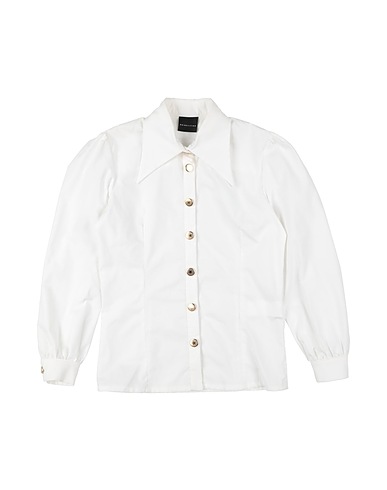 MARC ELLIS Patterned shirts & blouses White 100% Polyester