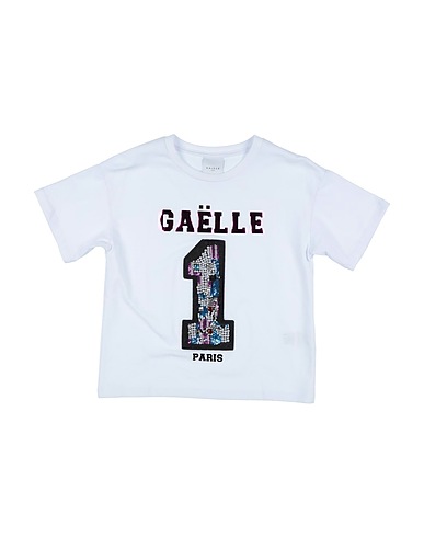 GAëLLE Paris T-shirt Bianco 95% Cotone, 5% Elastan