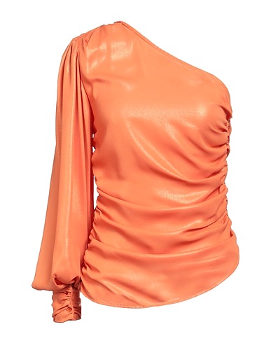 PINKO One-shoulder top Orange 100% Polyester
