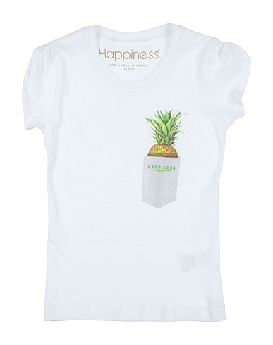 HAPPINESS T-shirt White 100% Cotton